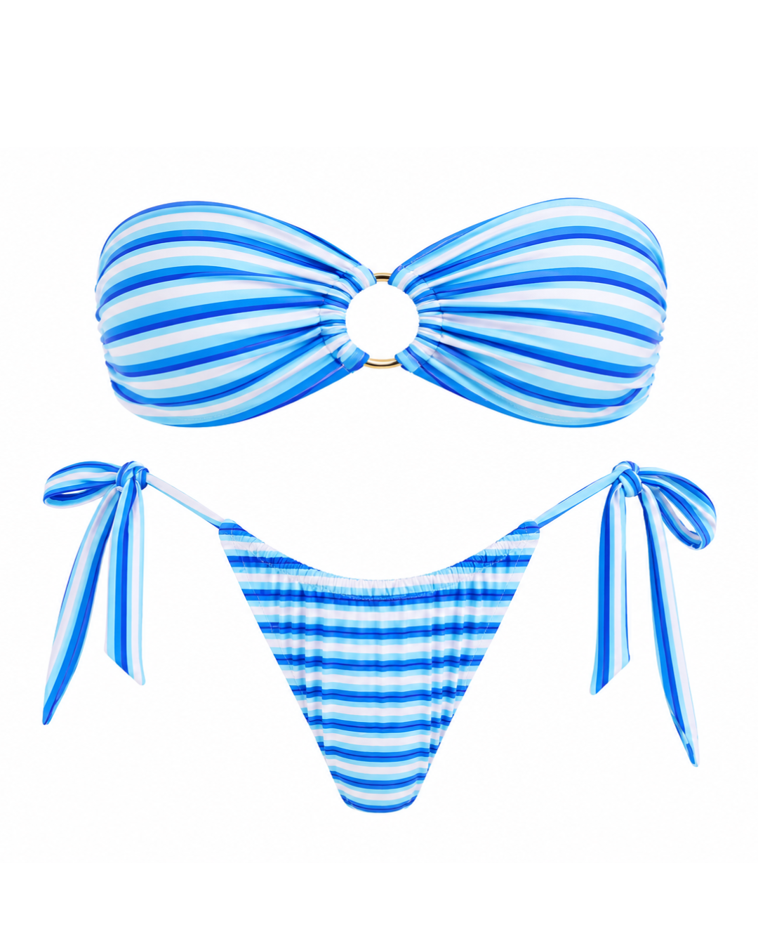 Shoreline Bandeau + Tie Bottoms Bundle Set