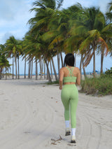 Matcha Palm Sport Bra