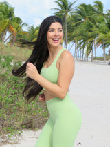 Matcha Palm Sport Bra