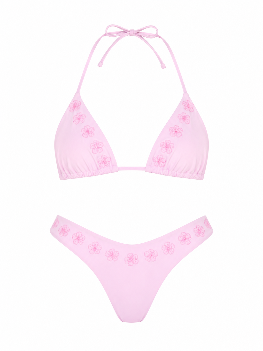 Paradise Pink Triangle Top + Classic Bottom Bundle Set