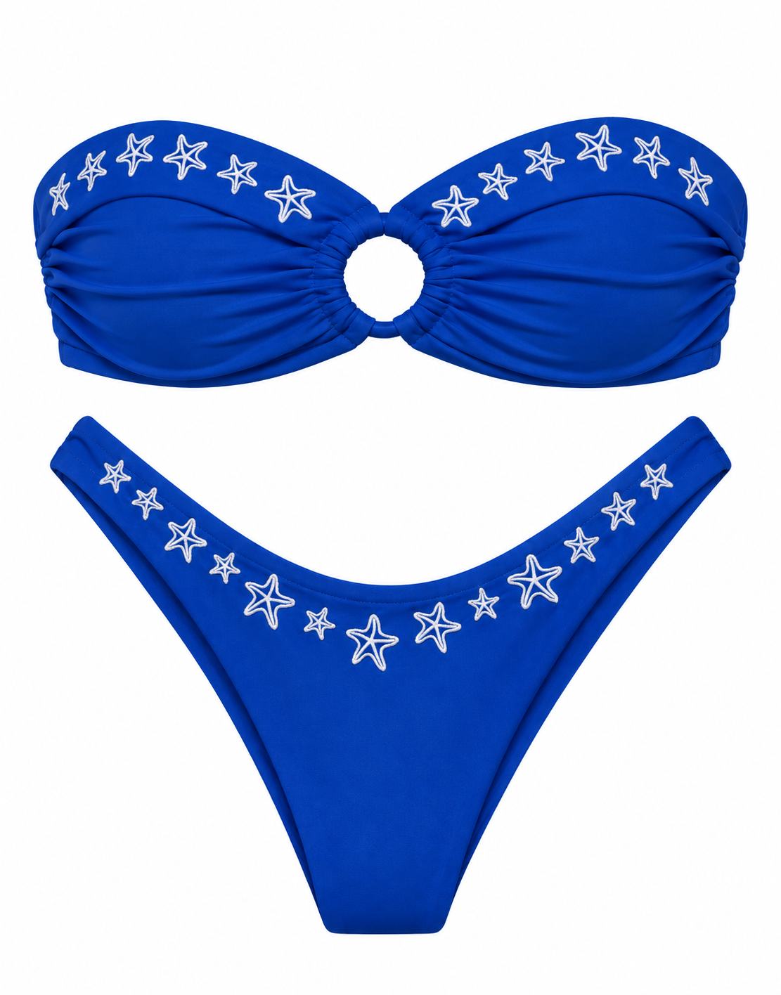 Ocean Breeze Bandeau Top + Classic Bottom Blue