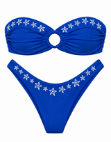 Ocean Breeze Bandeau Top + Classic Bottom Blue