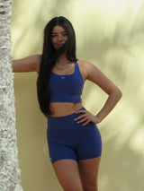 Blue Palm Sport Bra
