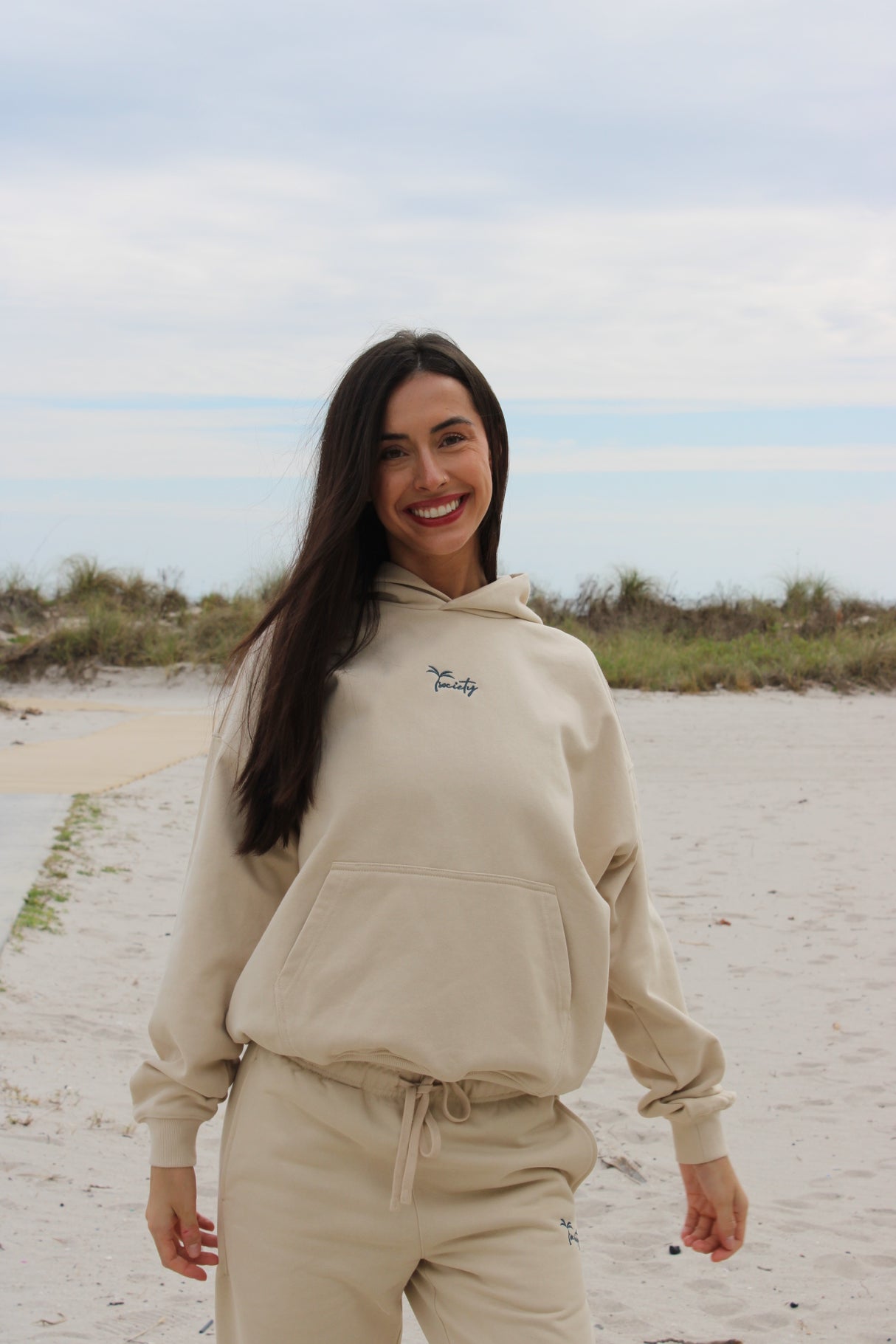 Signature Hoodie Beige