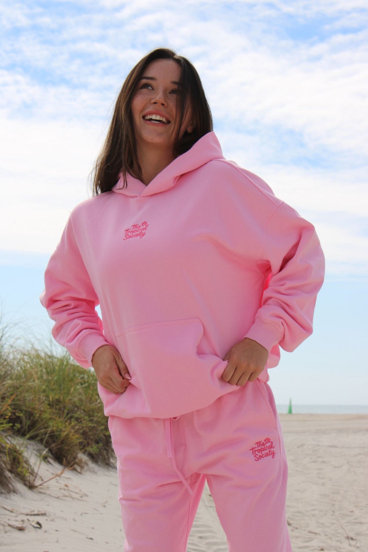 Hibiscus Hoodie Pink