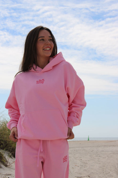 Hibiscus Hoodie Pink
