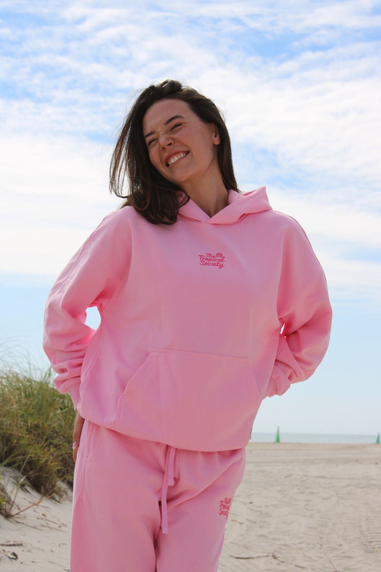 Hibiscus Hoodie Pink